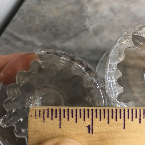 Set of 2 KOSTA BODA RURIK Scandinavian Clear Ice Glass Candlestick holders - Picture 4 of 15